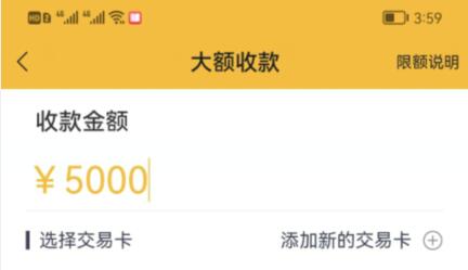 大额收款